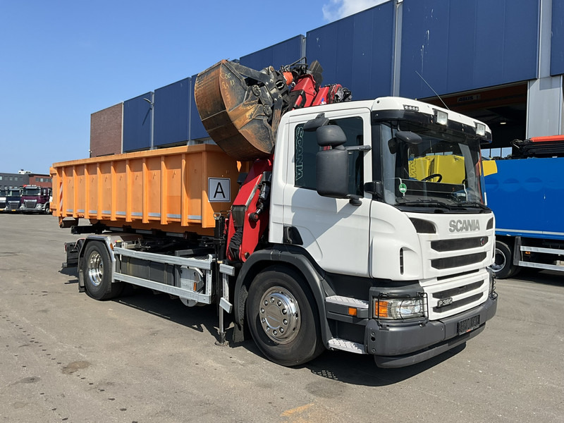 Scania P 320 HMF 12 Tonmeter Z-kraan + Kipper 11m³ - Φορτηγό ανατρεπόμενο, Φορτηγό με γερανό: φωτογραφία 5 Scania P 320 HMF 12 Tonmeter Z-kraan + Kipper 11m³ - Φορτηγό ανατρεπόμενο, Φορτηγό με γερανό: φωτογραφία 5