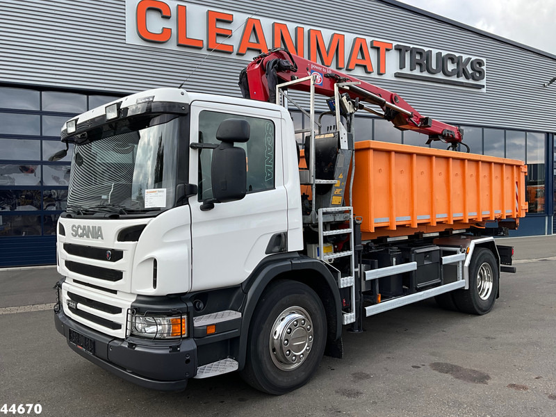 Scania P 320 HMF 12 Tonmeter Z-kraan + Kipper 11m³ - Φορτηγό ανατρεπόμενο, Φορτηγό με γερανό: φωτογραφία 2 Scania P 320 HMF 12 Tonmeter Z-kraan + Kipper 11m³ - Φορτηγό ανατρεπόμενο, Φορτηγό με γερανό: φωτογραφία 2