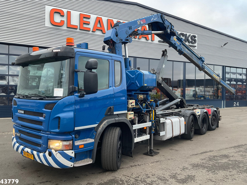 Scania P 360 8x2 Hiab 21 Tonmeter laadkraan - Φορτηγό φόρτωσης γάντζου, Φορτηγό με γερανό: φωτογραφία 1 Scania P 360 8x2 Hiab 21 Tonmeter laadkraan - Φορτηγό φόρτωσης γάντζου, Φορτηγό με γερανό: φωτογραφία 1