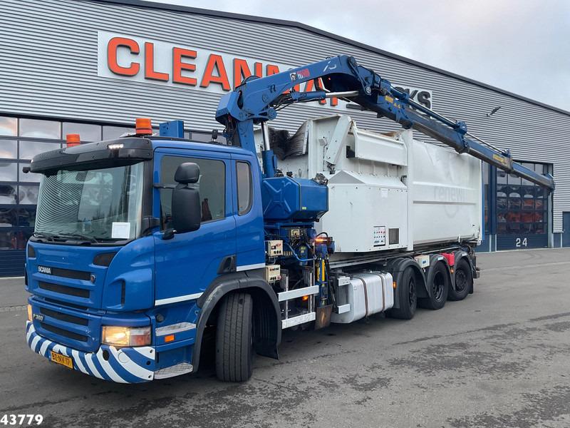 Scania P 360 8x2 Hiab 21 Tonmeter laadkraan - Φορτηγό φόρτωσης γάντζου, Φορτηγό με γερανό: φωτογραφία 1 Scania P 360 8x2 Hiab 21 Tonmeter laadkraan - Φορτηγό φόρτωσης γάντζου, Φορτηγό με γερανό: φωτογραφία 1
