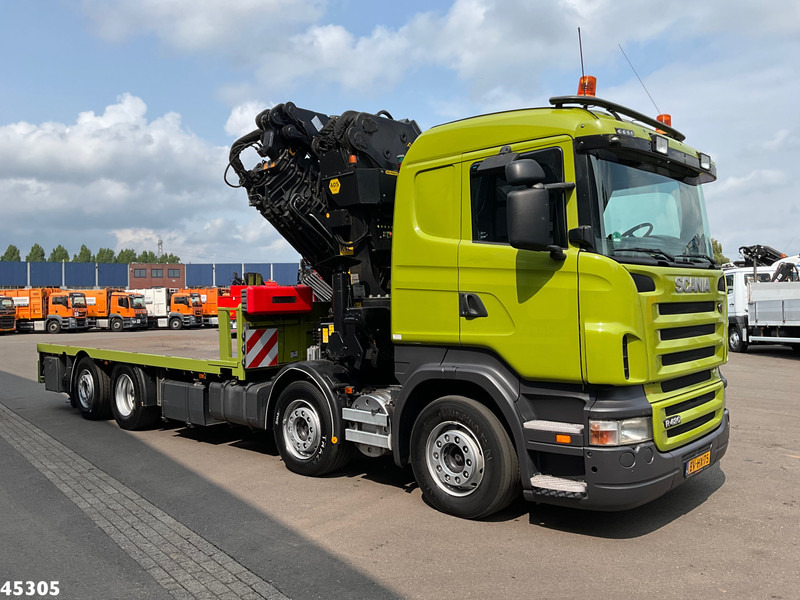 Scania R 420 8x2 manual Palfinger 85 Tonmeter laadkraan + Fly-Jib - Φορτηγό με γερανό: φωτογραφία 4 Scania R 420 8x2 manual Palfinger 85 Tonmeter laadkraan + Fly-Jib - Φορτηγό με γερανό: φωτογραφία 4