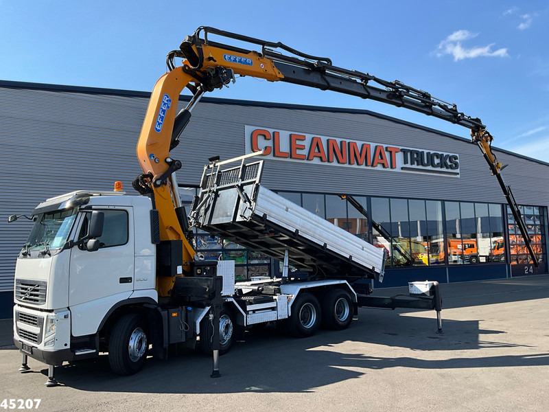 Volvo FH 500 8x4 Effer 65 Tonmeter laadkraan + Fly-Jib - Φορτηγό ανατρεπόμενο, Φορτηγό με γερανό: φωτογραφία 1 Volvo FH 500 8x4 Effer 65 Tonmeter laadkraan + Fly-Jib - Φορτηγό ανατρεπόμενο, Φορτηγό με γερανό: φωτογραφία 1