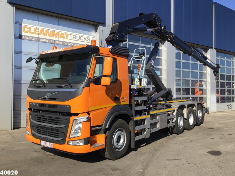 Volvo FM 420 8x2 HMF 28 ton/meter laadkraan Welvaarts weighing system - Φορτηγό φόρτωσης γάντζου, Φορτηγό με γερανό: φωτογραφία 1 Volvo FM 420 8x2 HMF 28 ton/meter laadkraan Welvaarts weighing system - Φορτηγό φόρτωσης γάντζου, Φορτηγό με γερανό: φωτογραφία 1