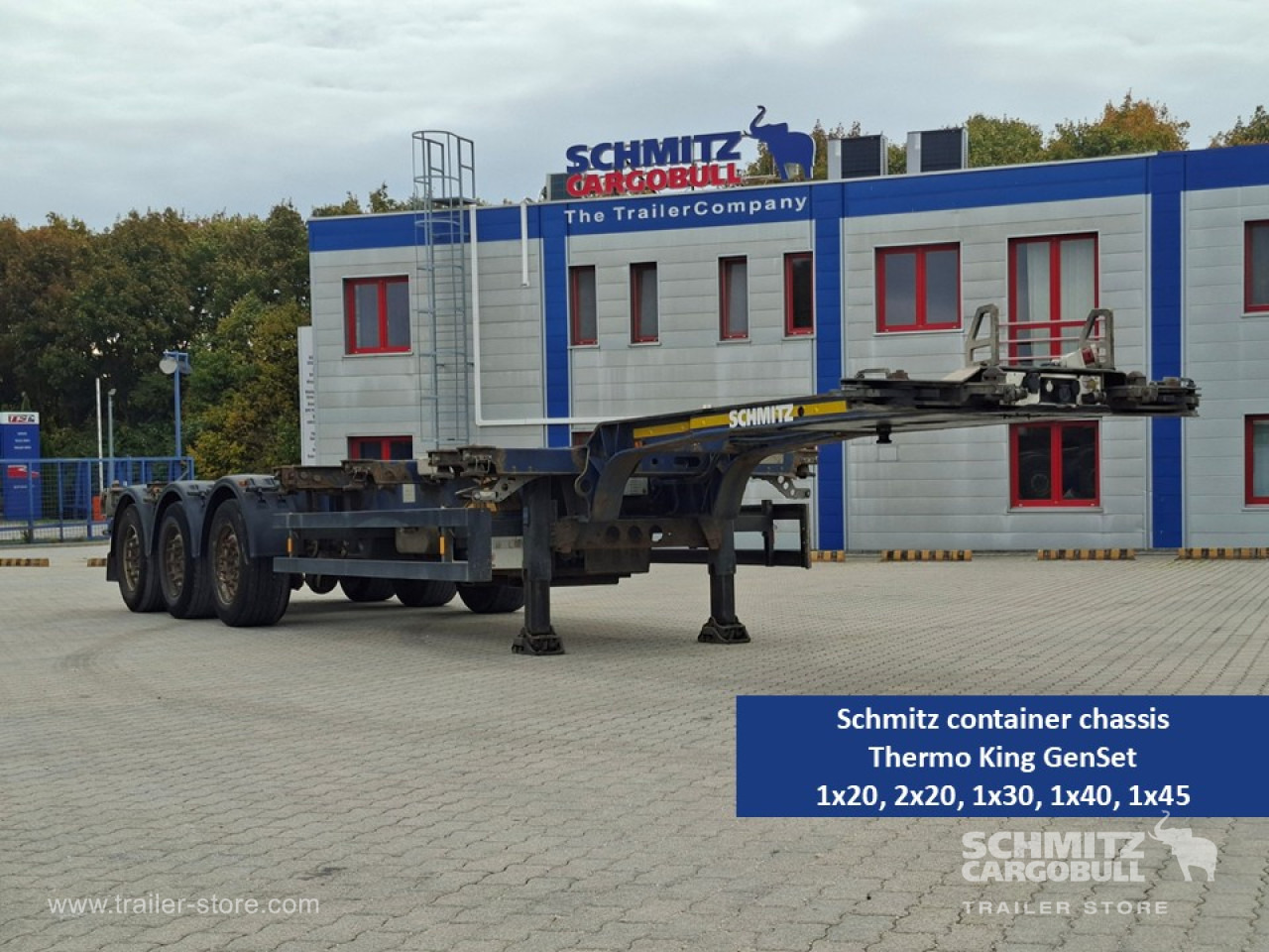 SCHMITZ Containerchassis Standard - Επικαθήμενο μεταφοράς εμπορευματοκιβωτίων/ Κινητό αμάξωμα: φωτογραφία 1 SCHMITZ Containerchassis Standard - Επικαθήμενο μεταφοράς εμπορευματοκιβωτίων/ Κινητό αμάξωμα: φωτογραφία 1