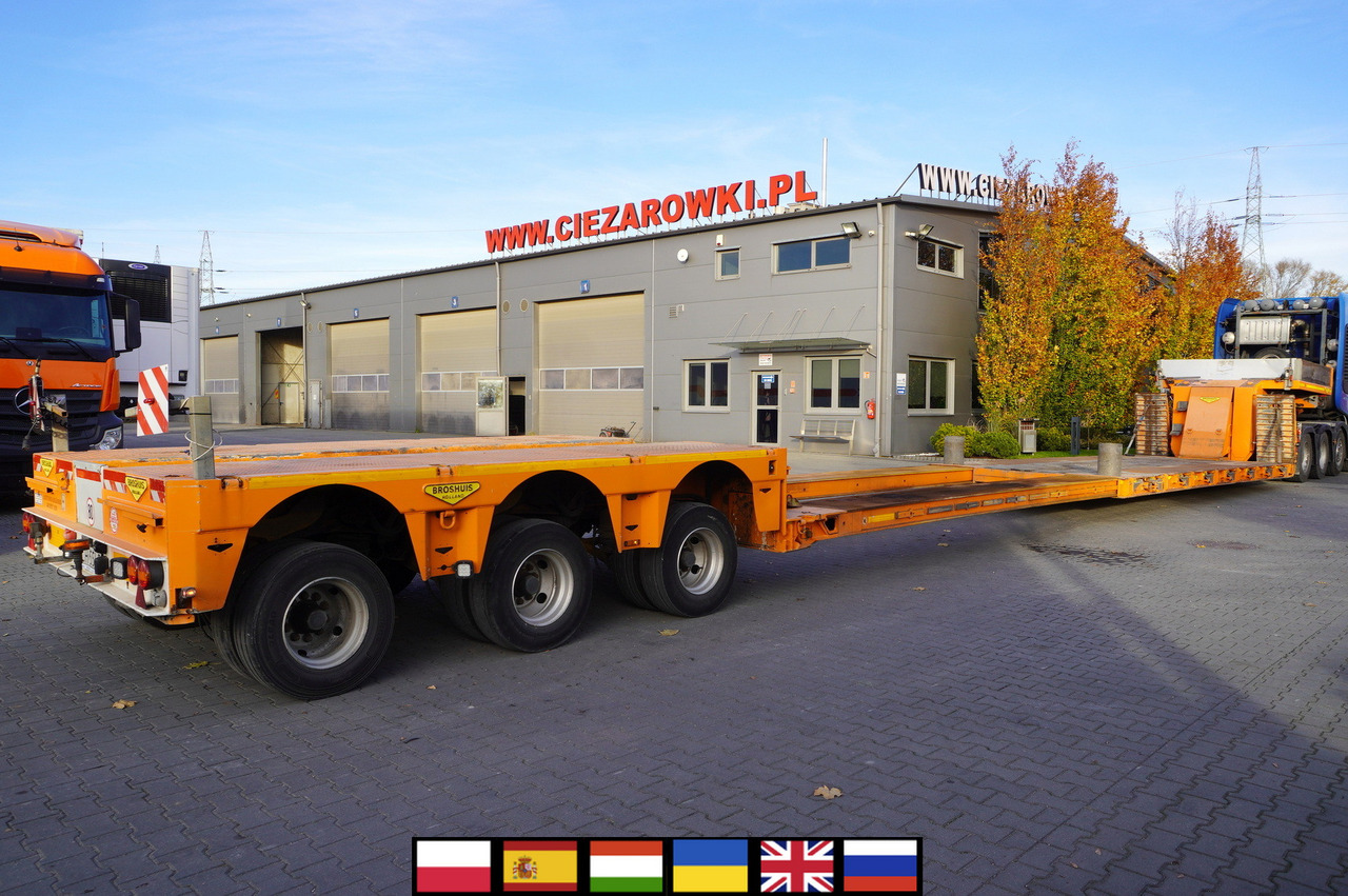 BROSHUIS 3ABD-48 61.0t TiefBet low-loader semi-trailer / 40 tons cap. / 3 steering axles / hydraulic suspension - Επικαθήμενο με χαμηλό δάπεδο: φωτογραφία 1 BROSHUIS 3ABD-48 61.0t TiefBet low-loader semi-trailer / 40 tons cap. / 3 steering axles / hydraulic suspension - Επικαθήμενο με χαμηλό δάπεδο: φωτογραφία 1