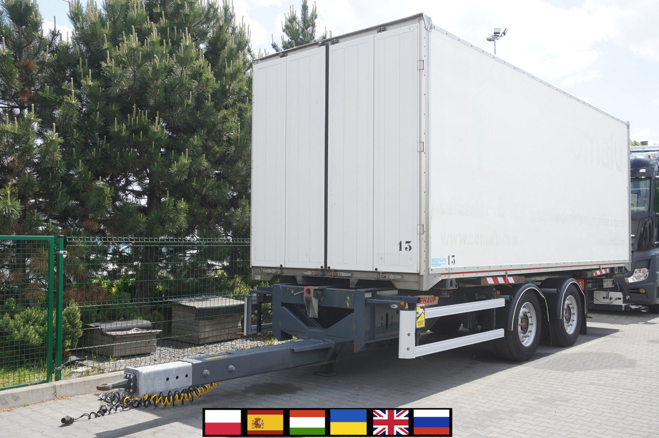 Fruehauf passthrough box trailer 18 EPAL / 2021 / SAF axles - Ρυμούλκα κόφα: φωτογραφία 1 Fruehauf passthrough box trailer 18 EPAL / 2021 / SAF axles - Ρυμούλκα κόφα: φωτογραφία 1