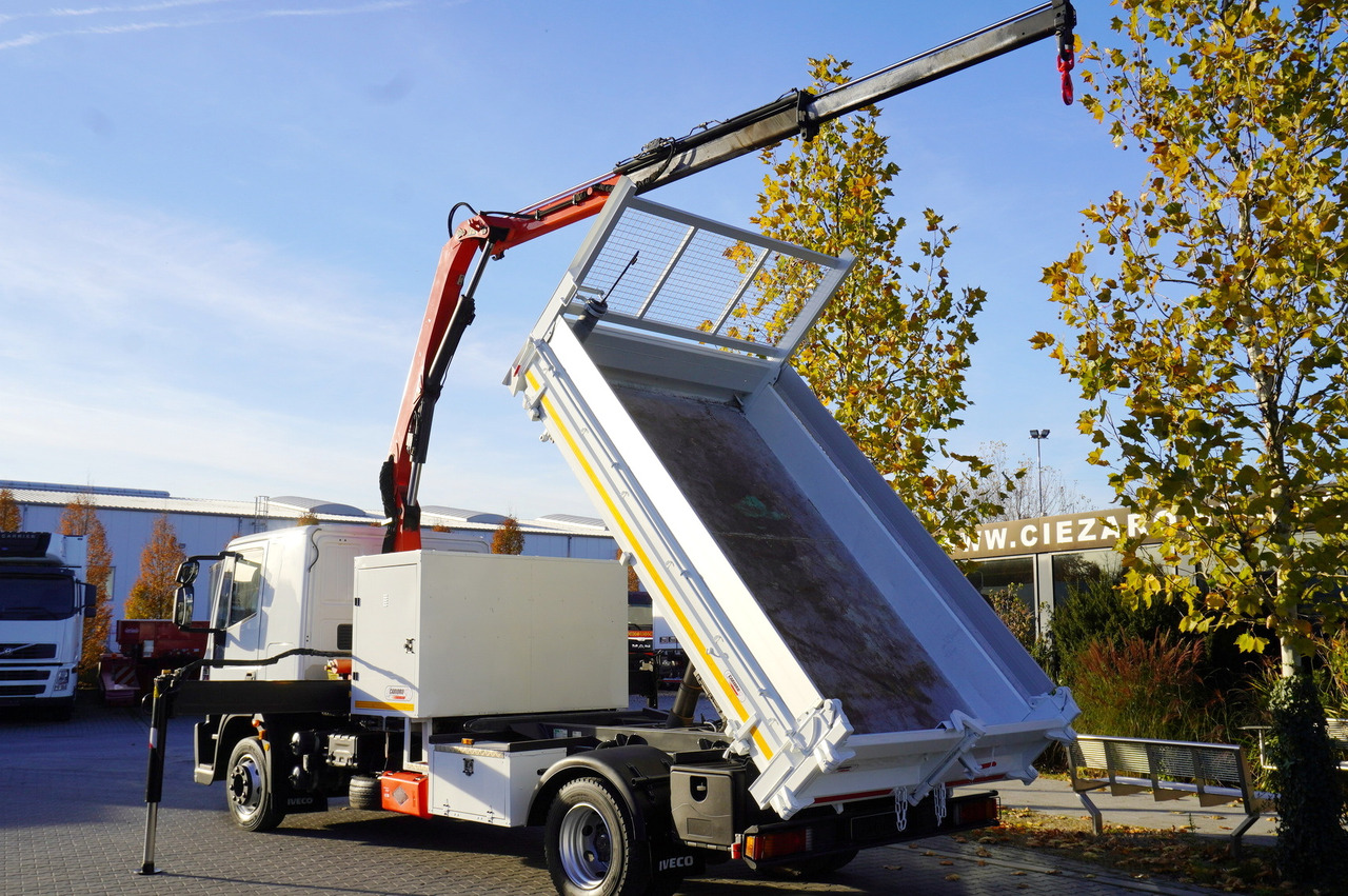 IVECO Eurocargo 120E18 Crane Palfinger / 3-way tipper / sleeper cab - Φορτηγό ανατρεπόμενο, Φορτηγό με γερανό: φωτογραφία 4 IVECO Eurocargo 120E18 Crane Palfinger / 3-way tipper / sleeper cab - Φορτηγό ανατρεπόμενο, Φορτηγό με γερανό: φωτογραφία 4