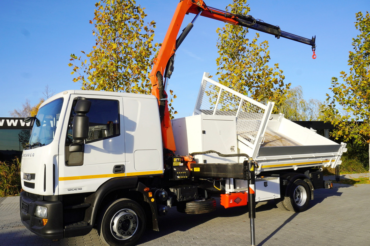 IVECO Eurocargo 120E18 Crane Palfinger / 3-way tipper / sleeper cab - Φορτηγό ανατρεπόμενο, Φορτηγό με γερανό: φωτογραφία 3 IVECO Eurocargo 120E18 Crane Palfinger / 3-way tipper / sleeper cab - Φορτηγό ανατρεπόμενο, Φορτηγό με γερανό: φωτογραφία 3