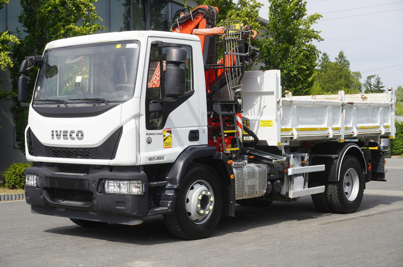 IVECO Eurocargo 160-250 / Fassi F95 crane / 120 tho. km / 3-sided tipper - Φορτηγό με γερανό: φωτογραφία 3 IVECO Eurocargo 160-250 / Fassi F95 crane / 120 tho. km / 3-sided tipper - Φορτηγό με γερανό: φωτογραφία 3