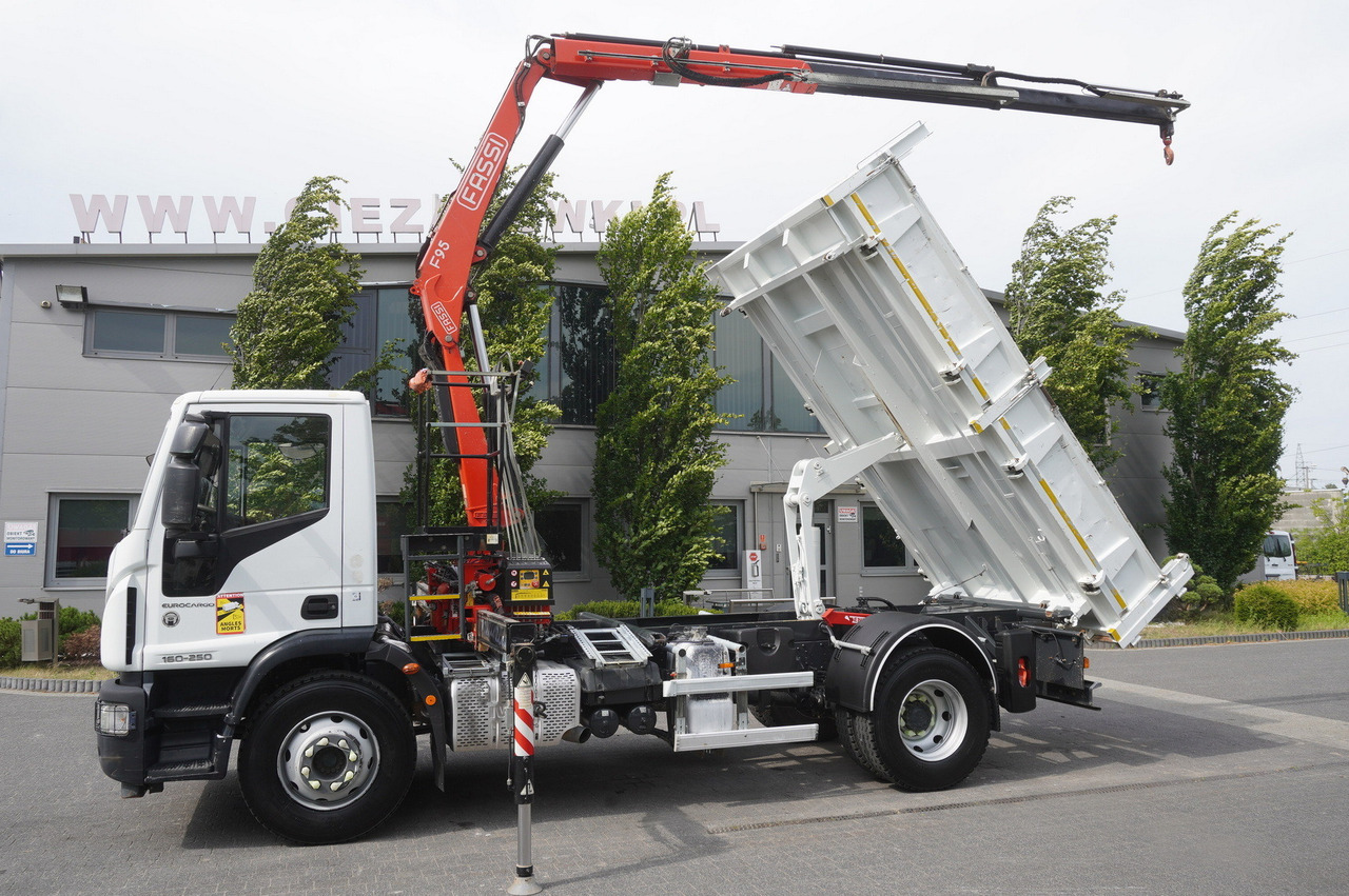 IVECO Eurocargo 160-250 / Fassi F95 crane / 120 tho. km / 3-sided tipper - Φορτηγό με γερανό: φωτογραφία 4 IVECO Eurocargo 160-250 / Fassi F95 crane / 120 tho. km / 3-sided tipper - Φορτηγό με γερανό: φωτογραφία 4