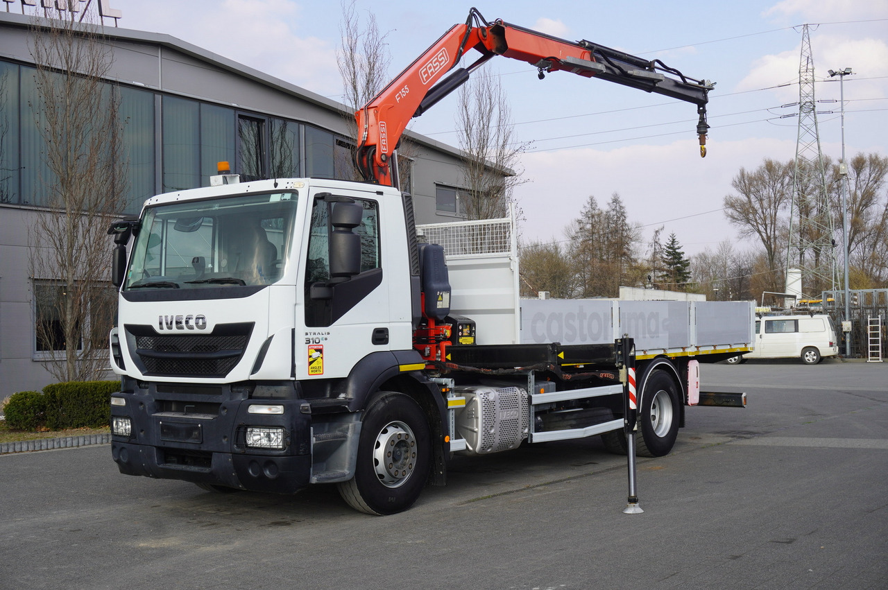 IVECO STRALIS 310 E6 / HDS FASSI 155 6.2 T / 250 thousand km - Φορτηγό με ανοιχτή καρότσα, Φορτηγό με γερανό: φωτογραφία 1 IVECO STRALIS 310 E6 / HDS FASSI 155 6.2 T / 250 thousand km - Φορτηγό με ανοιχτή καρότσα, Φορτηγό με γερανό: φωτογραφία 1
