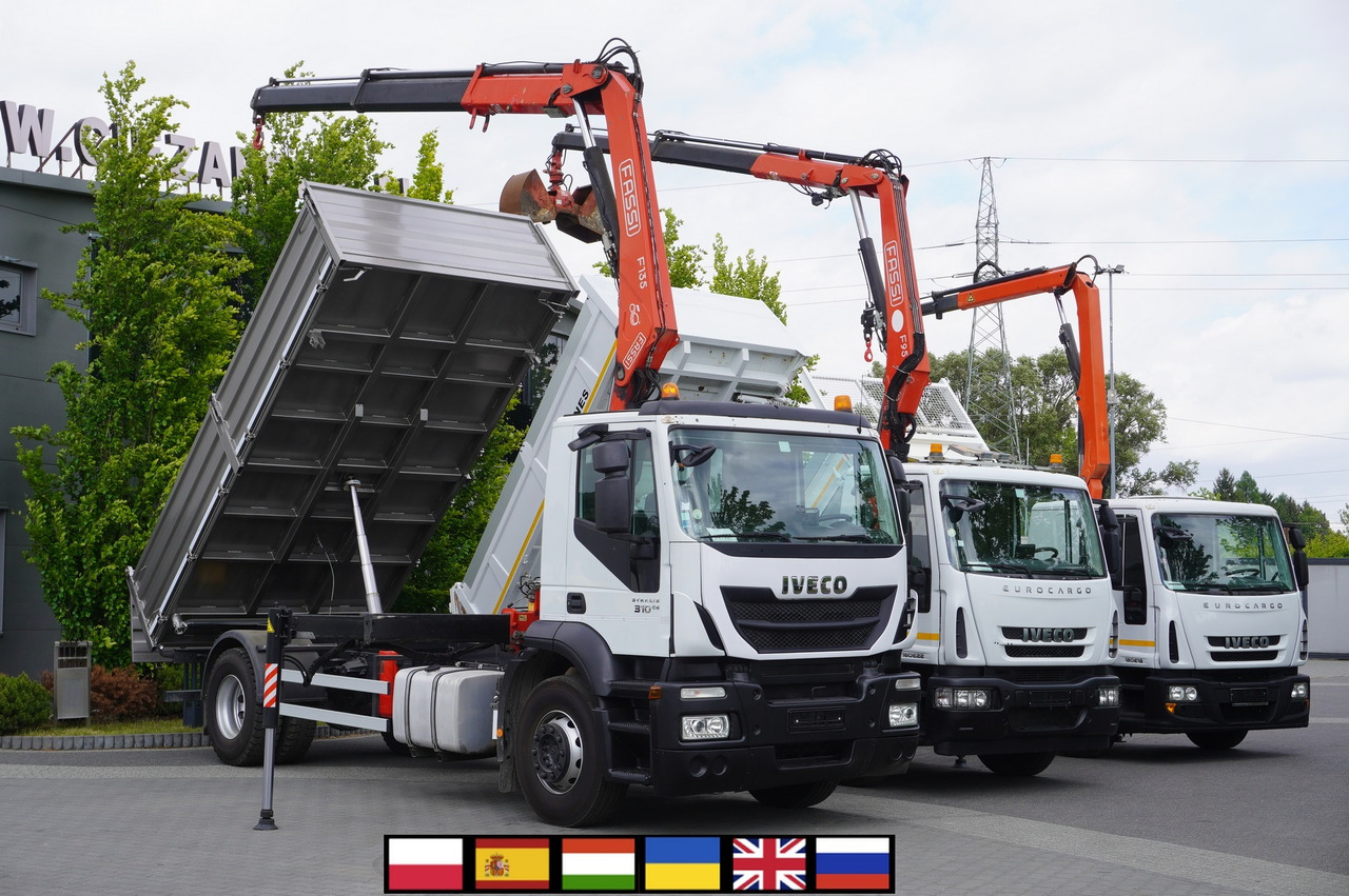 IVECO Stralis 310 E6 / NEW 3-sided tipper / Fassi F135 crane with remote control - Φορτηγό ανατρεπόμενο, Φορτηγό με γερανό: φωτογραφία 1 IVECO Stralis 310 E6 / NEW 3-sided tipper / Fassi F135 crane with remote control - Φορτηγό ανατρεπόμενο, Φορτηγό με γερανό: φωτογραφία 1