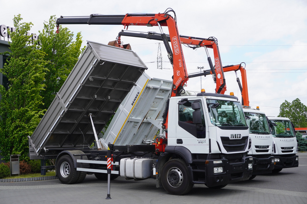 IVECO Stralis 310 E6 / NEW 3-sided tipper / Fassi F135 crane with remote control - Φορτηγό με ανοιχτή καρότσα, Φορτηγό με γερανό: φωτογραφία 2 IVECO Stralis 310 E6 / NEW 3-sided tipper / Fassi F135 crane with remote control - Φορτηγό με ανοιχτή καρότσα, Φορτηγό με γερανό: φωτογραφία 2