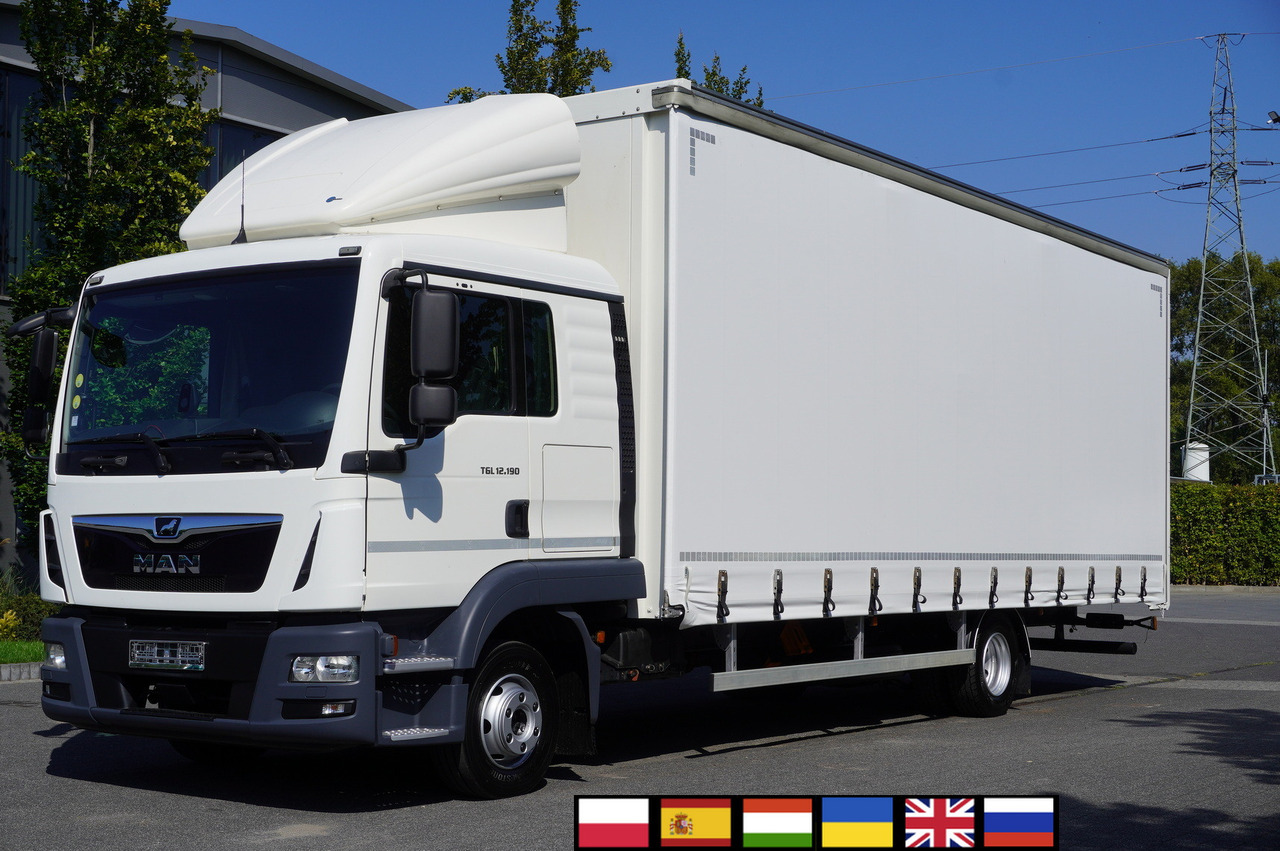 MAN TGL 12.190 / Curtainsider 19 EPAL / Sleeper cab - Φορτηγό μουσαμάς: φωτογραφία 1 MAN TGL 12.190 / Curtainsider 19 EPAL / Sleeper cab - Φορτηγό μουσαμάς: φωτογραφία 1