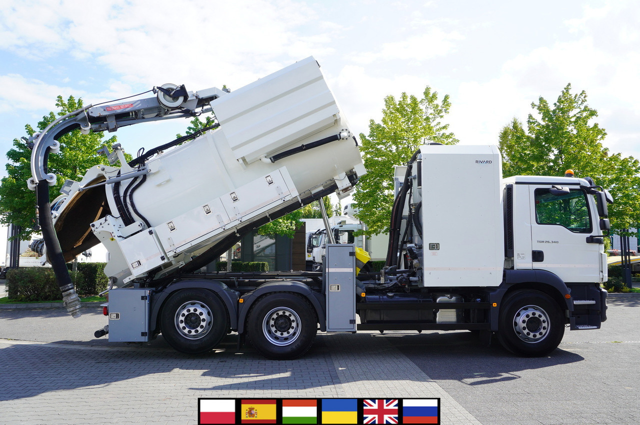 MAN TGM 26.340 E6 / RIVARD sewage cleaner 11.8 m3 / 170 tho. km / steered axle - Όχημα εκκένωσης βόθρων: φωτογραφία 1 MAN TGM 26.340 E6 / RIVARD sewage cleaner 11.8 m3 / 170 tho. km / steered axle - Όχημα εκκένωσης βόθρων: φωτογραφία 1
