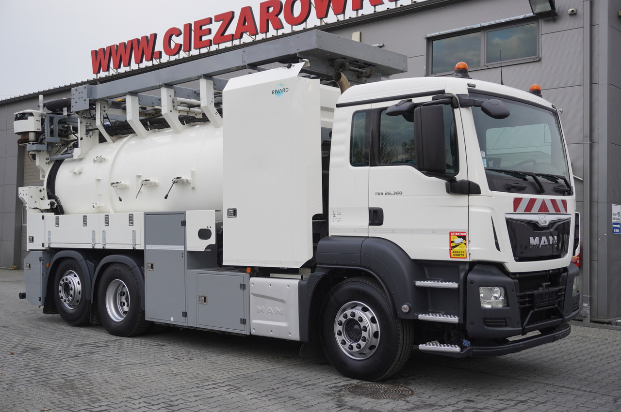 MAN TGS 26.360 E6 / RIVARD sewage cleaner 18 m3 / 180 tho. km / steering axle / 2 units - Όχημα εκκένωσης βόθρων: φωτογραφία 2 MAN TGS 26.360 E6 / RIVARD sewage cleaner 18 m3 / 180 tho. km / steering axle / 2 units - Όχημα εκκένωσης βόθρων: φωτογραφία 2