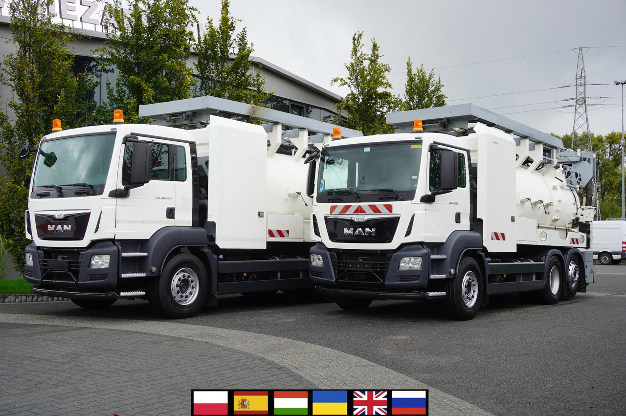 MAN TGS 26.360 E6 / RIVARD sewage cleaner 18 m3 / 180 tho. km / steering axle / 2 units - Όχημα εκκένωσης βόθρων: φωτογραφία 1 MAN TGS 26.360 E6 / RIVARD sewage cleaner 18 m3 / 180 tho. km / steering axle / 2 units - Όχημα εκκένωσης βόθρων: φωτογραφία 1