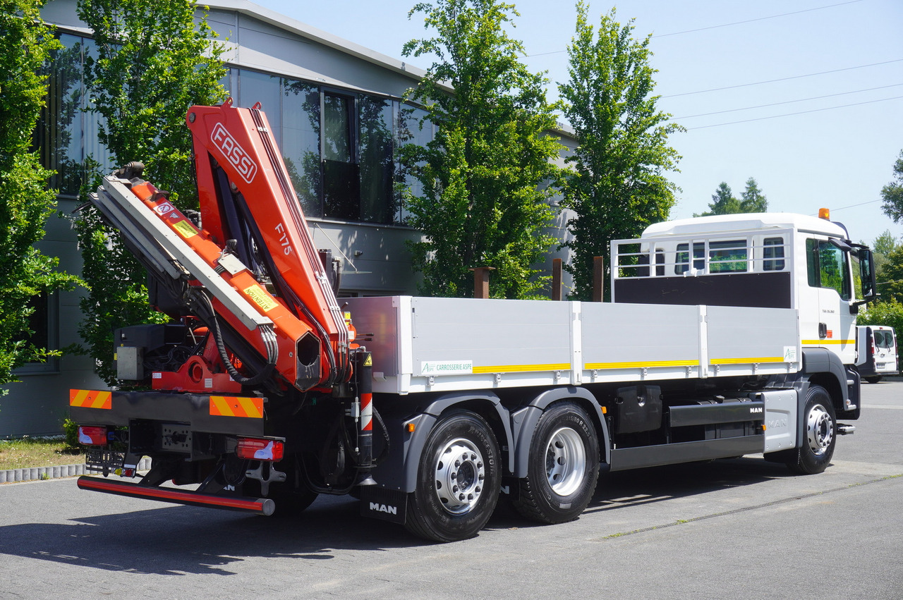 MAN TGS 26.360 Flatbed / Fassi F175 7.7 T / steered 3rd axle - Φορτηγό με γερανό: φωτογραφία 5 MAN TGS 26.360 Flatbed / Fassi F175 7.7 T / steered 3rd axle - Φορτηγό με γερανό: φωτογραφία 5