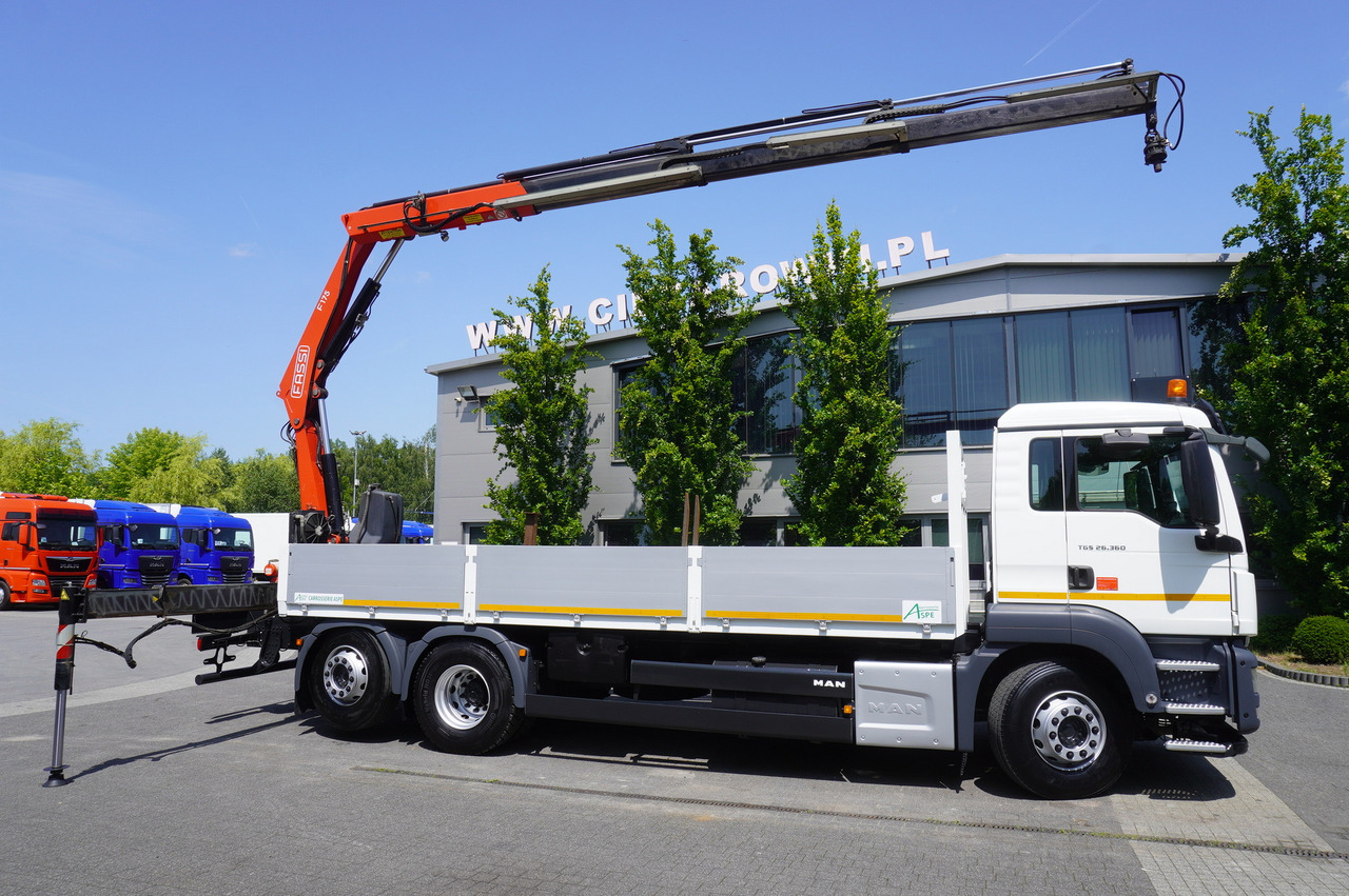 MAN TGS 26.360 Flatbed / Fassi F175 7.7 T / steered 3rd axle - Φορτηγό με γερανό: φωτογραφία 4 MAN TGS 26.360 Flatbed / Fassi F175 7.7 T / steered 3rd axle - Φορτηγό με γερανό: φωτογραφία 4