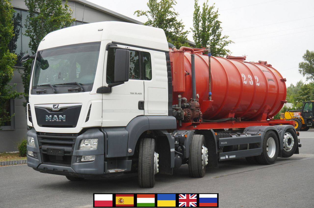 MAN TGS 35.420 8×2 / NEW septic barrel 13000 L / 3 steered axles - Φορτηγό βυτιοφόρο: φωτογραφία 1 MAN TGS 35.420 8×2 / NEW septic barrel 13000 L / 3 steered axles - Φορτηγό βυτιοφόρο: φωτογραφία 1