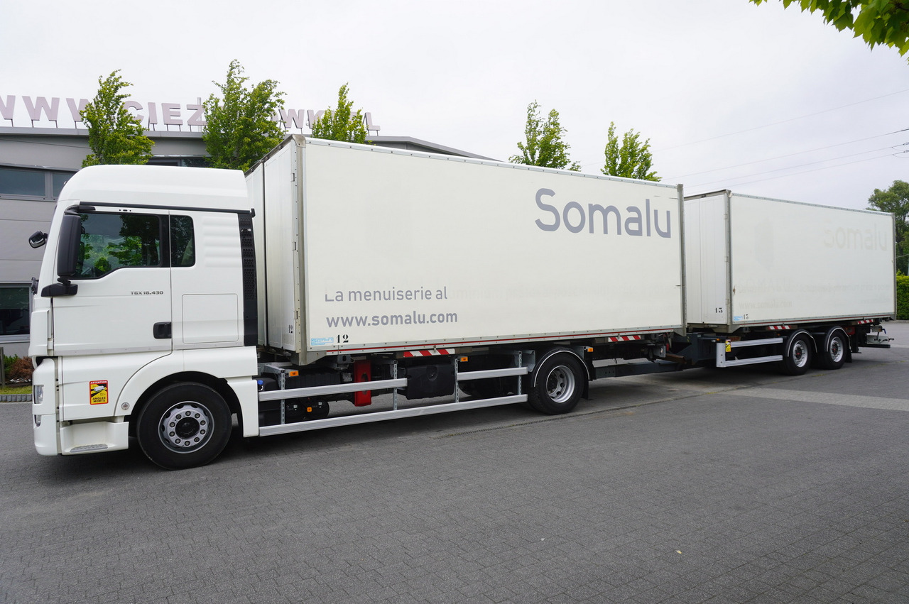 MAN TGX 18.430 / 18 EPAL box / Fruehauf 18 EPAL box trailer / 2021 - Φορτηγό κόφα: φωτογραφία 2 MAN TGX 18.430 / 18 EPAL box / Fruehauf 18 EPAL box trailer / 2021 - Φορτηγό κόφα: φωτογραφία 2