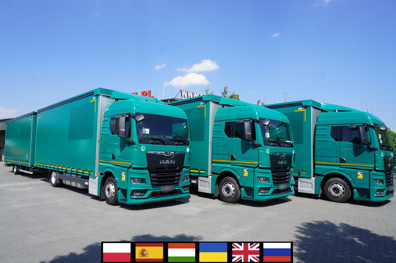 MAN TGX 18.470 / Trailer 19 EPAL / Curtainsider 19 EPAL / 2022 / Retarder / 15 units - Φορτηγό μουσαμάς: φωτογραφία 1 MAN TGX 18.470 / Trailer 19 EPAL / Curtainsider 19 EPAL / 2022 / Retarder / 15 units - Φορτηγό μουσαμάς: φωτογραφία 1