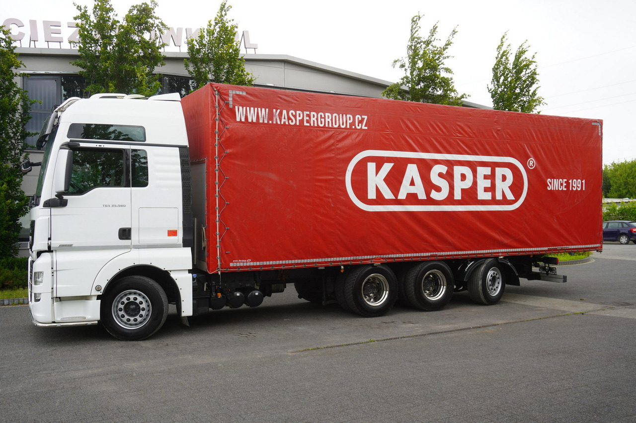 MAN TGX 35.580 E6 8x4 /4 / 23 EPAL tarp superstructure / 4th axle steered - Φορτηγό μουσαμάς: φωτογραφία 2 MAN TGX 35.580 E6 8x4 /4 / 23 EPAL tarp superstructure / 4th axle steered - Φορτηγό μουσαμάς: φωτογραφία 2