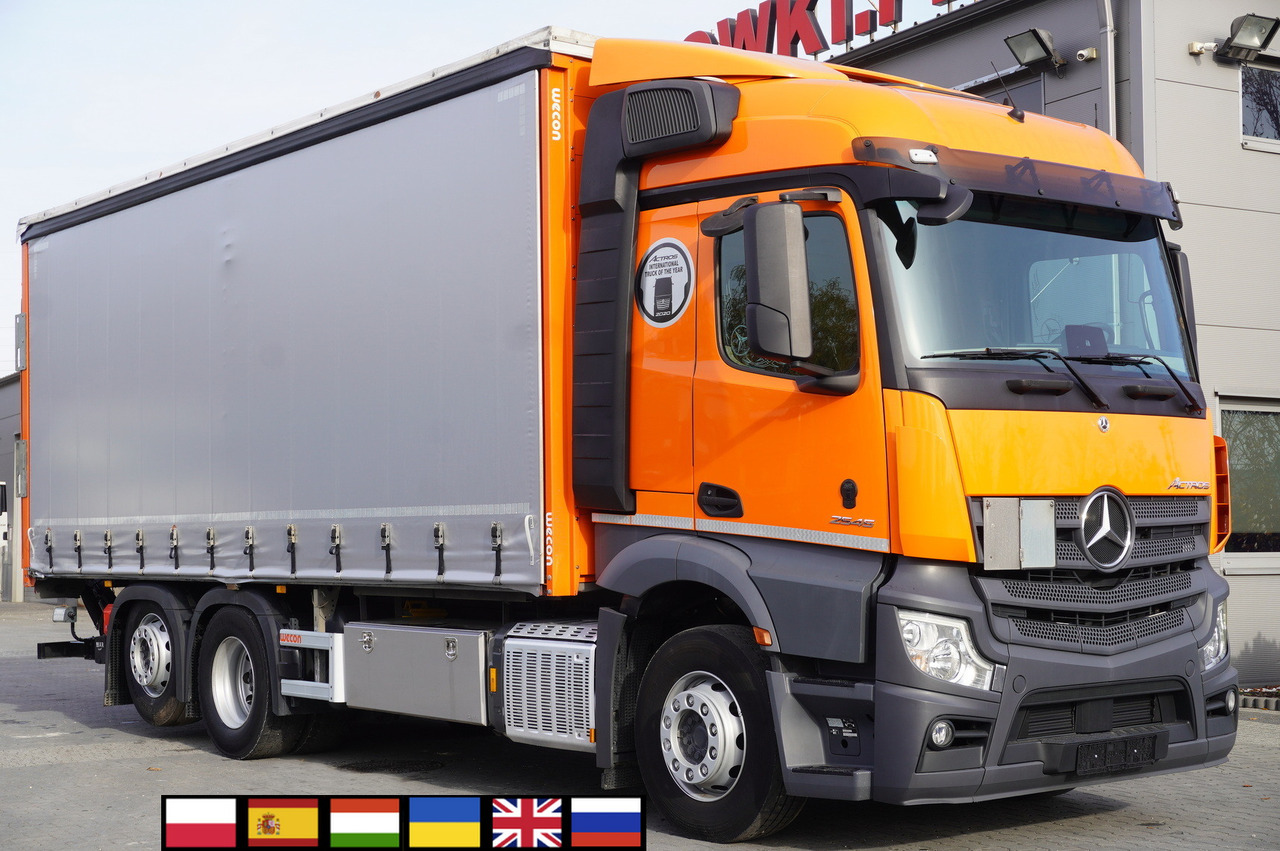 MERCEDES-BENZ Actros 2545 6×2 MP5 / FULL ADR / Curtainsider 17 EPAL - Φορτηγό μουσαμάς: φωτογραφία 1 MERCEDES-BENZ Actros 2545 6×2 MP5 / FULL ADR / Curtainsider 17 EPAL - Φορτηγό μουσαμάς: φωτογραφία 1