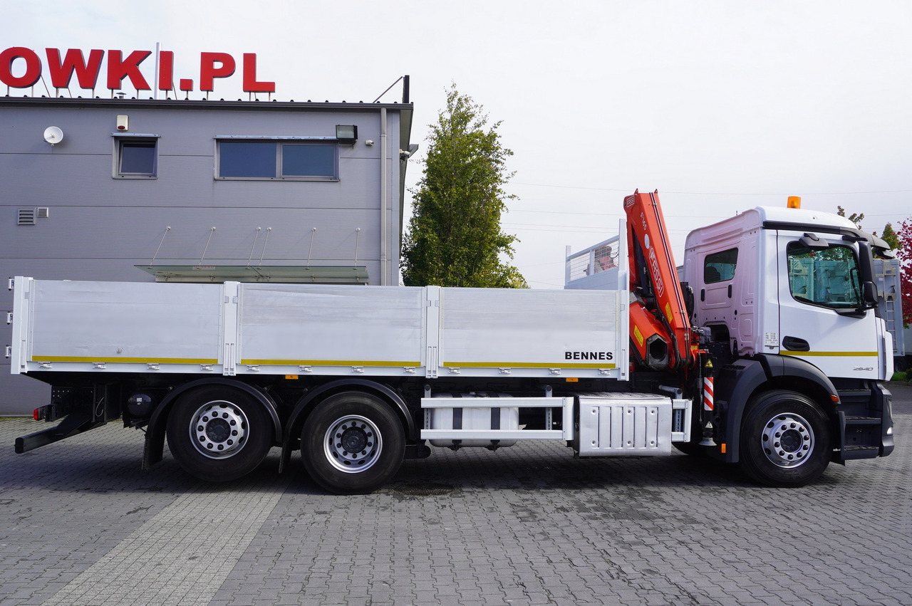 MERCEDES-BENZ Antos 2540 / Flatbed 15 EPAL / Fassi F165 / 6.1 t / 8 m reach / remote control / rotator / 1600 MTH / steered axle - Φορτηγό με ανοιχτή καρότσα, Φορτηγό με γερανό: φωτογραφία 3 MERCEDES-BENZ Antos 2540 / Flatbed 15 EPAL / Fassi F165 / 6.1 t / 8 m reach / remote control / rotator / 1600 MTH / steered axle - Φορτηγό με ανοιχτή καρότσα, Φορτηγό με γερανό: φωτογραφία 3