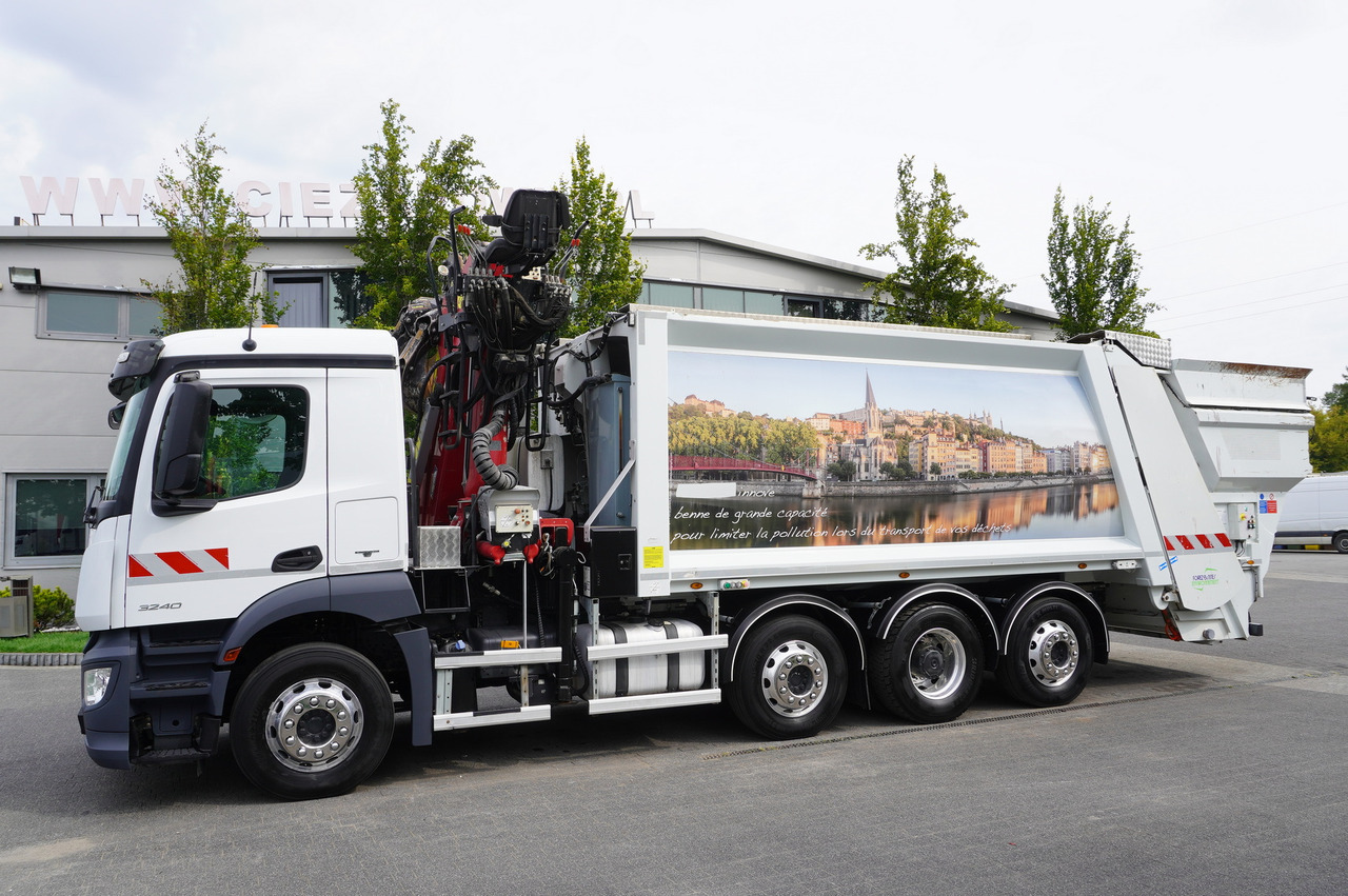 MERCEDES-BENZ Antos 3240 8x2 / Tajfun 5T crane / Farid Industries garbage truck/ 3 steered axles - Όχημα εκκένωσης βόθρων: φωτογραφία 5 MERCEDES-BENZ Antos 3240 8x2 / Tajfun 5T crane / Farid Industries garbage truck/ 3 steered axles - Όχημα εκκένωσης βόθρων: φωτογραφία 5