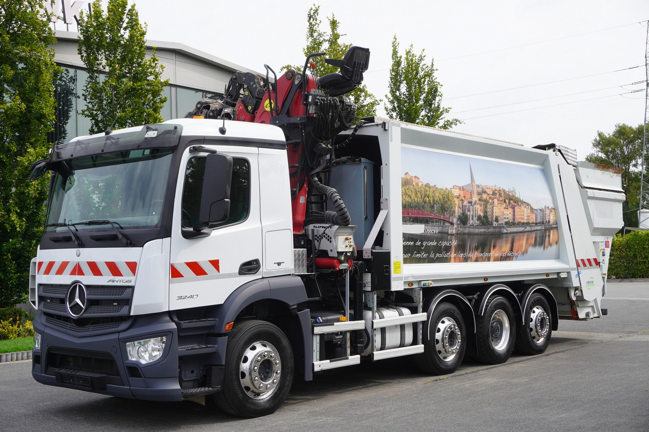 MERCEDES-BENZ Antos 3240 8x2 / Tajfun 5T crane / Farid Industries garbage truck/ 3 steered axles - Φορτηγό με γερανό: φωτογραφία 3 MERCEDES-BENZ Antos 3240 8x2 / Tajfun 5T crane / Farid Industries garbage truck/ 3 steered axles - Φορτηγό με γερανό: φωτογραφία 3