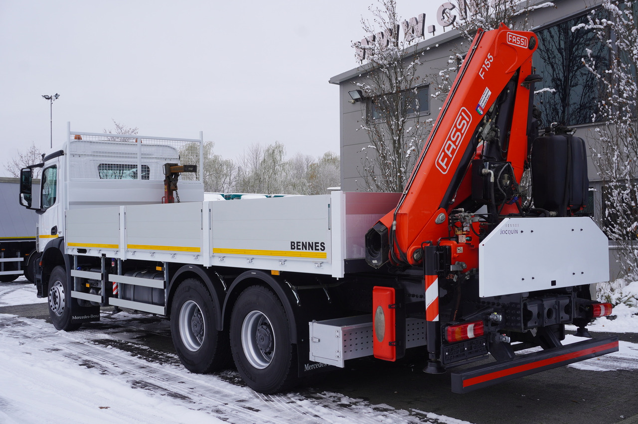 MERCEDES-BENZ Arocs 2633 flatbed truck / Crane FASSI F155A.0.23 / REMOTE CONTROL / 230,000 km - Φορτηγό με γερανό: φωτογραφία 3 MERCEDES-BENZ Arocs 2633 flatbed truck / Crane FASSI F155A.0.23 / REMOTE CONTROL / 230,000 km - Φορτηγό με γερανό: φωτογραφία 3