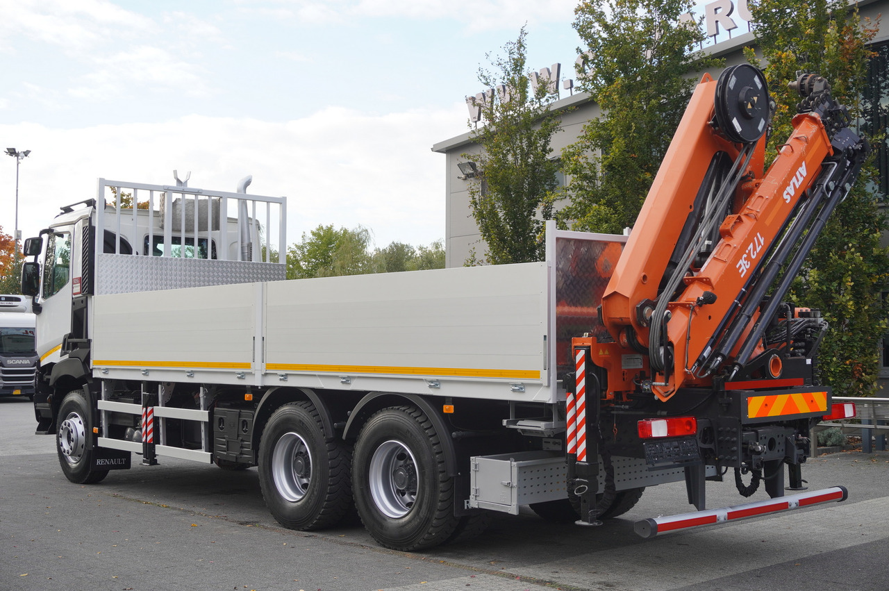 RENAULT C380 Comfort 6x4 / Atlas 172.3E crane / Range 12.3 m / capacity 6.1 t / Flatbed 17 EPAL - Φορτηγό με ανοιχτή καρότσα, Φορτηγό με γερανό: φωτογραφία 5 RENAULT C380 Comfort 6x4 / Atlas 172.3E crane / Range 12.3 m / capacity 6.1 t / Flatbed 17 EPAL - Φορτηγό με ανοιχτή καρότσα, Φορτηγό με γερανό: φωτογραφία 5