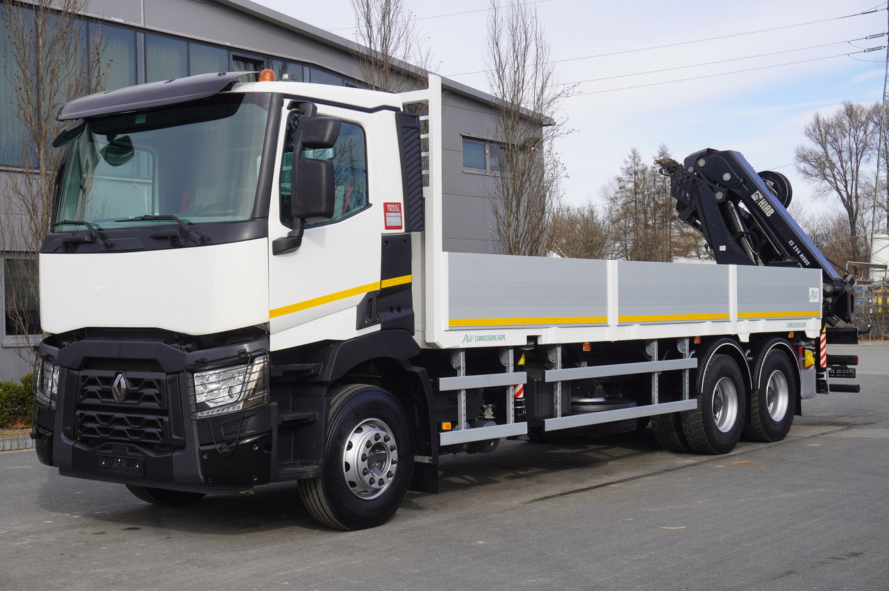 RENAULT C430 / HIAB 244 EP-5 HIDUO crane 8400 kg 15 m / Platform with stanchions - Φορτηγό με γερανό: φωτογραφία 3 RENAULT C430 / HIAB 244 EP-5 HIDUO crane 8400 kg 15 m / Platform with stanchions - Φορτηγό με γερανό: φωτογραφία 3