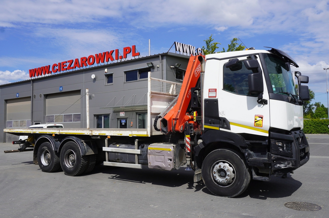 RENAULT K380 6x4 / FASSI F175 crane 7.85 t / 120 thousand km! - Φορτηγό με ανοιχτή καρότσα, Φορτηγό με γερανό: φωτογραφία 4 RENAULT K380 6x4 / FASSI F175 crane 7.85 t / 120 thousand km! - Φορτηγό με ανοιχτή καρότσα, Φορτηγό με γερανό: φωτογραφία 4
