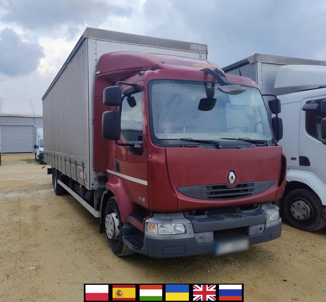 RENAULT Midlum 300 / Curtain 18 EPAL / Sleeping cab - Φορτηγό μουσαμάς: φωτογραφία 1 RENAULT Midlum 300 / Curtain 18 EPAL / Sleeping cab - Φορτηγό μουσαμάς: φωτογραφία 1
