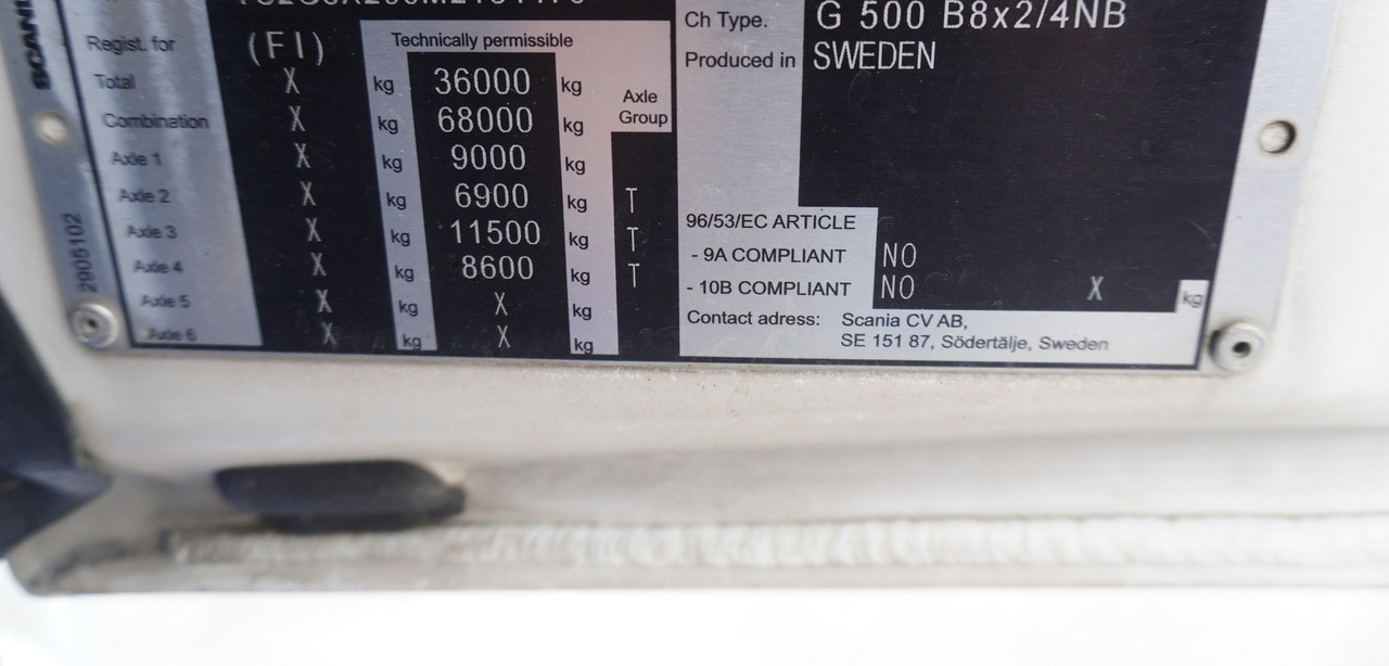 SCANIA G500 8x2 / 2nd axis steered / Chassis 8.35 m / 2021 - Φορτηγό σασί: φωτογραφία 2 SCANIA G500 8x2 / 2nd axis steered / Chassis 8.35 m / 2021 - Φορτηγό σασί: φωτογραφία 2