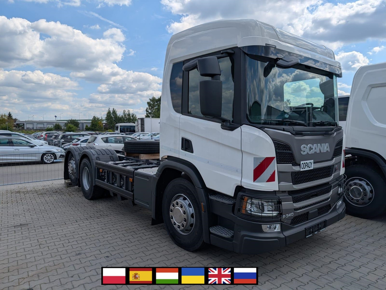 SCANIA P 340 B6x2*4NA / chassis frame / steering axle / CNG / large cab / 8 units - Φορτηγό σασί: φωτογραφία 1 SCANIA P 340 B6x2*4NA / chassis frame / steering axle / CNG / large cab / 8 units - Φορτηγό σασί: φωτογραφία 1