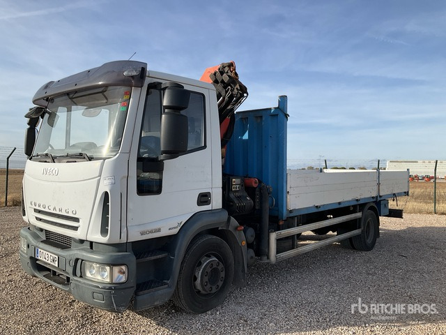 2008 Iveco Eurocargo 120E22 2005 Palfinger PK7501 Articulat ... Flatbed Truck with Crane - Φορτηγό με ανοιχτή καρότσα, Φορτηγό με γερανό: φωτογραφία 2 2008 Iveco Eurocargo 120E22 2005 Palfinger PK7501 Articulat ... Flatbed Truck with Crane - Φορτηγό με ανοιχτή καρότσα, Φορτηγό με γερανό: φωτογραφία 2