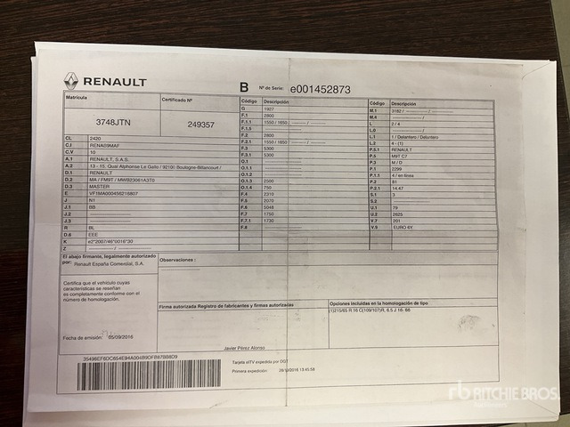 2016 Renault Master DCI100 Cargo Van - Ελαφρύ επαγγελματικό: φωτογραφία 2 2016 Renault Master DCI100 Cargo Van - Ελαφρύ επαγγελματικό: φωτογραφία 2