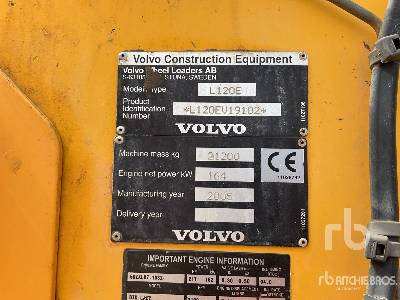 VOLVO L120E - Ελαστιχοφόρος φορτωτής: φωτογραφία 5 VOLVO L120E - Ελαστιχοφόρος φορτωτής: φωτογραφία 5