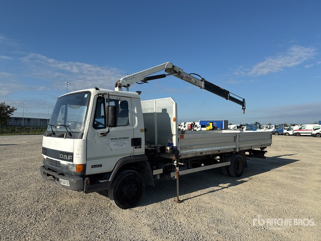 1996 DAF 150E2 PM 4622 2000 kg on 4x2 Flatbed Truck with Crane - Φορτηγό με ανοιχτή καρότσα, Φορτηγό με γερανό: φωτογραφία 2 1996 DAF 150E2 PM 4622 2000 kg on 4x2 Flatbed Truck with Crane - Φορτηγό με ανοιχτή καρότσα, Φορτηγό με γερανό: φωτογραφία 2