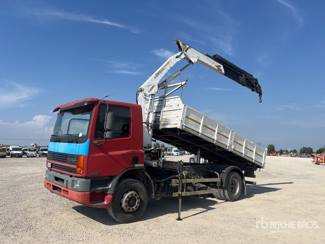 1997 DAF 65 ATI 240 Palfinger P10200L on 4x2 Dump Truck with Crane - Καταστροφέας: φωτογραφία 2 1997 DAF 65 ATI 240 Palfinger P10200L on 4x2 Dump Truck with Crane - Καταστροφέας: φωτογραφία 2