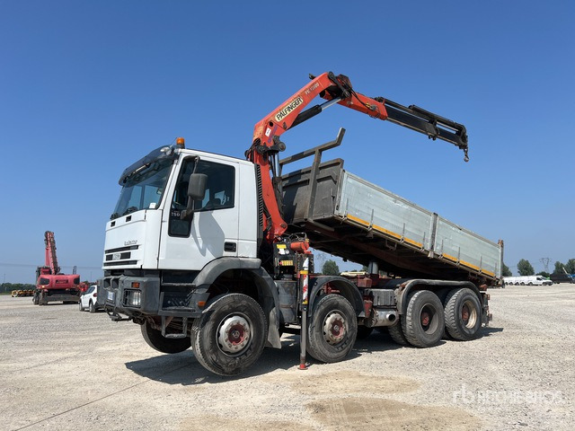 2000 Iveco Eurotrakker 1999 Palfinger PK16000 5550 kg ... Dump Truck with Crane - Φορτηγό ανατρεπόμενο, Φορτηγό με γερανό: φωτογραφία 1 2000 Iveco Eurotrakker 1999 Palfinger PK16000 5550 kg ... Dump Truck with Crane - Φορτηγό ανατρεπόμενο, Φορτηγό με γερανό: φωτογραφία 1