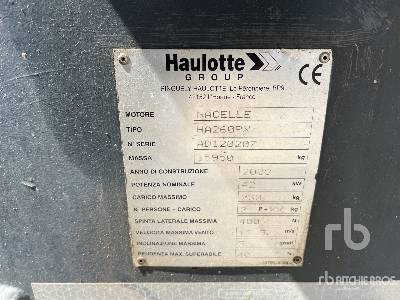 HAULOTTE HA260PX - Καλαθοφόρο ανυψωτικό: φωτογραφία 5 HAULOTTE HA260PX - Καλαθοφόρο ανυψωτικό: φωτογραφία 5