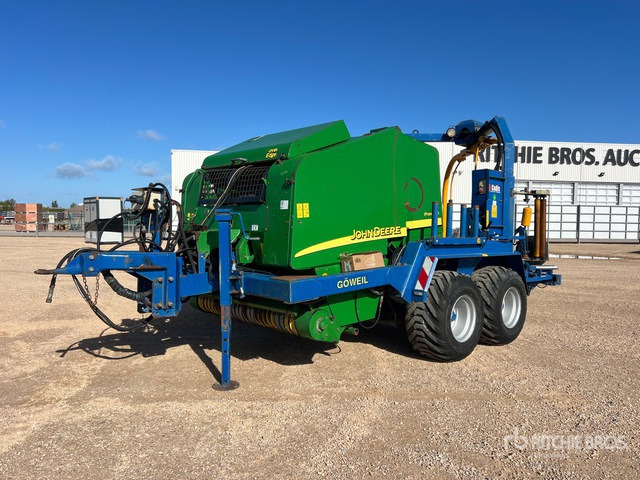2007 John Deere 578 Enrubanneuse Combination Baler Wrapper - Χορτοδετική μηχανή στρόγγυλης μπάλας, Μηχάνημα περιτύλιξης: φωτογραφία 1 2007 John Deere 578 Enrubanneuse Combination Baler Wrapper - Χορτοδετική μηχανή στρόγγυλης μπάλας, Μηχάνημα περιτύλιξης: φωτογραφία 1