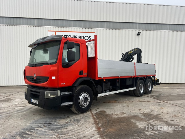 2007 Renault Premium 370DXI 2007 Palfinger PK18500 8000 kg ... Flatbed Truck with Crane - Φορτηγό με ανοιχτή καρότσα, Φορτηγό με γερανό: φωτογραφία 1 2007 Renault Premium 370DXI 2007 Palfinger PK18500 8000 kg ... Flatbed Truck with Crane - Φορτηγό με ανοιχτή καρότσα, Φορτηγό με γερανό: φωτογραφία 1