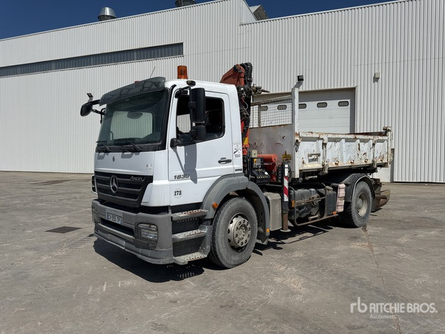 2008 Mercedes Axor 1833 2008 Palfinger PK15500 6100 kg ... Dump Truck with Crane - Φορτηγό ανατρεπόμενο, Φορτηγό με γερανό: φωτογραφία 2 2008 Mercedes Axor 1833 2008 Palfinger PK15500 6100 kg ... Dump Truck with Crane - Φορτηγό ανατρεπόμενο, Φορτηγό με γερανό: φωτογραφία 2