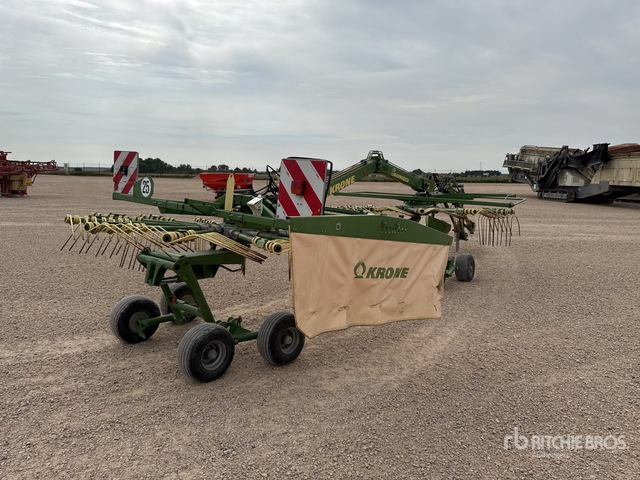 2012 Krone Swadro 710/26T 7.10 m 2 Rotor Andaineur Hay Rake - Χορτοσυλλέκτης: φωτογραφία 4 2012 Krone Swadro 710/26T 7.10 m 2 Rotor Andaineur Hay Rake - Χορτοσυλλέκτης: φωτογραφία 4