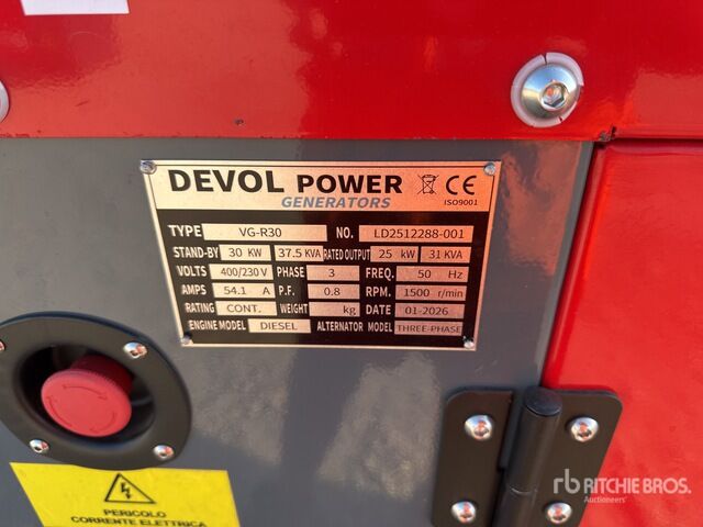 Devol VG-R30 Generator Set - Βιομηχανική γεννήτρια: φωτογραφία 5 Devol VG-R30 Generator Set - Βιομηχανική γεννήτρια: φωτογραφία 5